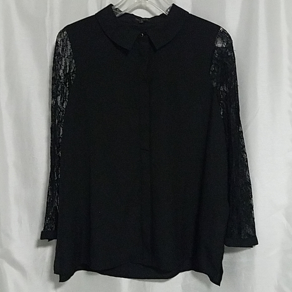 NWOT Ted Baker lace sleeves shirt - Picture 3 of 8